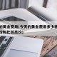 今天的黄金费用(今天的黄金费用多少钱一克最低价和比较高价)