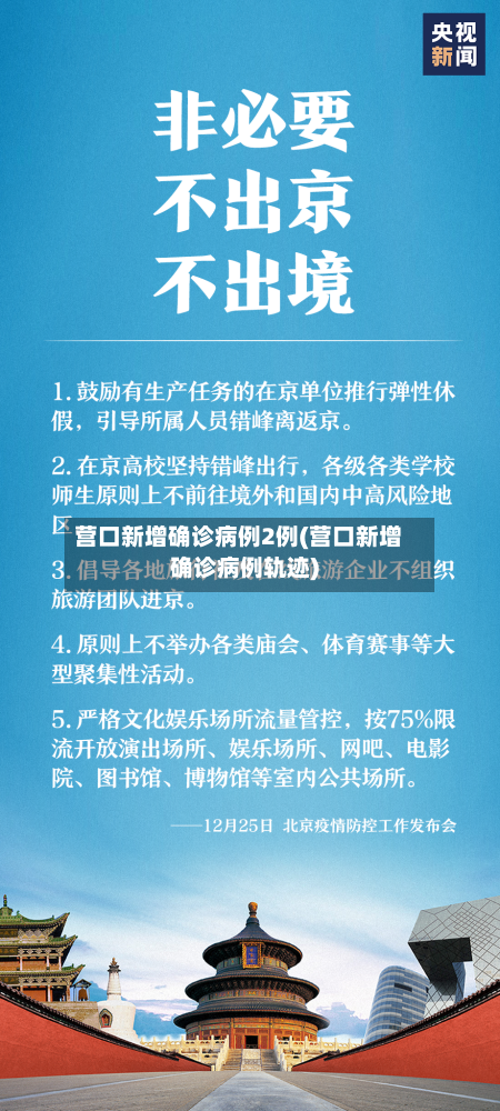 营口新增确诊病例2例(营口新增确诊病例轨迹)-第2张图片