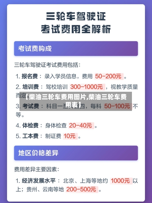 【柴油三轮车费用图片,柴油三轮车费用表】-第2张图片