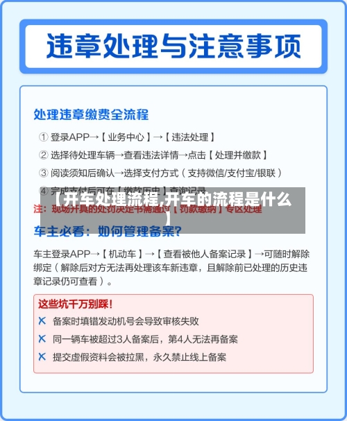 【开车处理流程,开车的流程是什么】-第3张图片