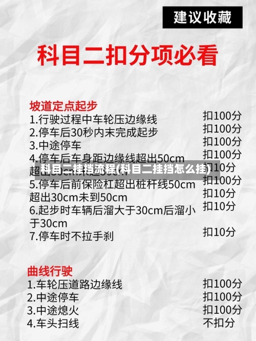 科目二挂挡流程(科目二挂挡怎么挂)