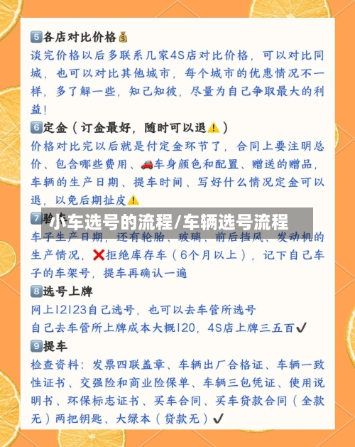小车选号的流程/车辆选号流程