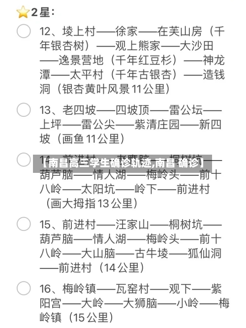 【南昌高三学生确诊轨迹,南昌 确诊】
