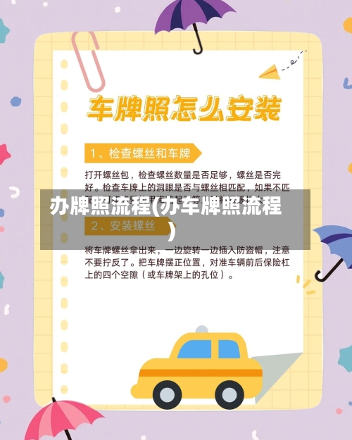 办牌照流程(办车牌照流程)-第2张图片