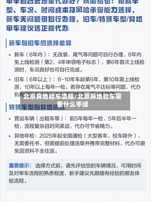 北京异地验车流程/北京异地验车需要什么手续