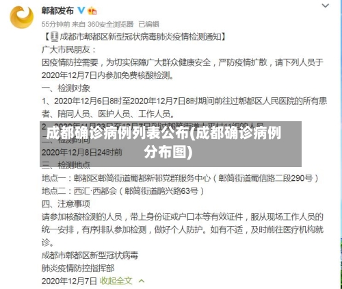 成都确诊病例列表公布(成都确诊病例分布图)-第2张图片