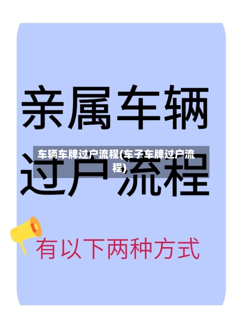 车辆车牌过户流程(车子车牌过户流程)