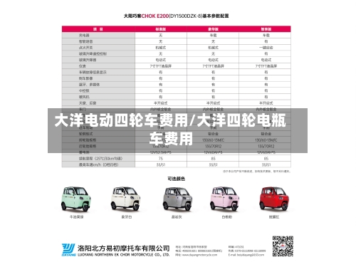 大洋电动四轮车费用/大洋四轮电瓶车费用-第2张图片