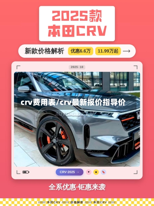 crv费用表/crv最新报价指导价