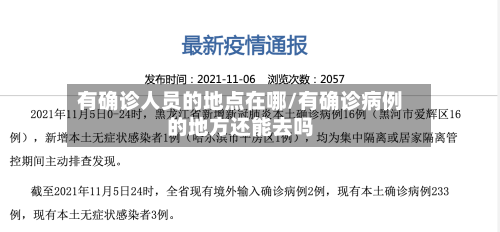有确诊人员的地点在哪/有确诊病例的地方还能去吗