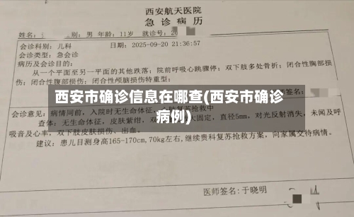 西安市确诊信息在哪查(西安市确诊病例)-第2张图片