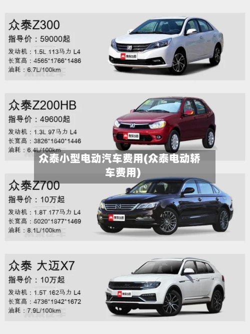 众泰小型电动汽车费用(众泰电动轿车费用)