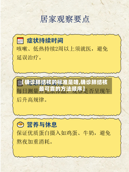 【确诊肺结核的标准是啥,确诊肺结核最可靠的方法顺序】-第2张图片